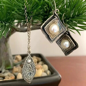 Fresh water pearl  925 set